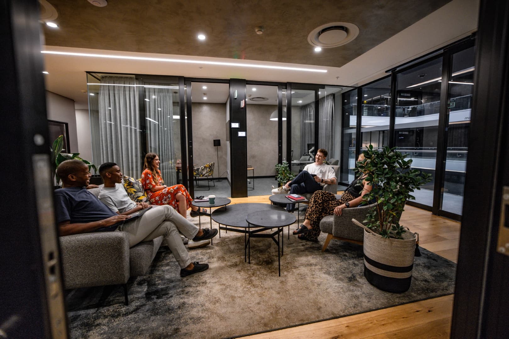 Architectural detail of curved structure