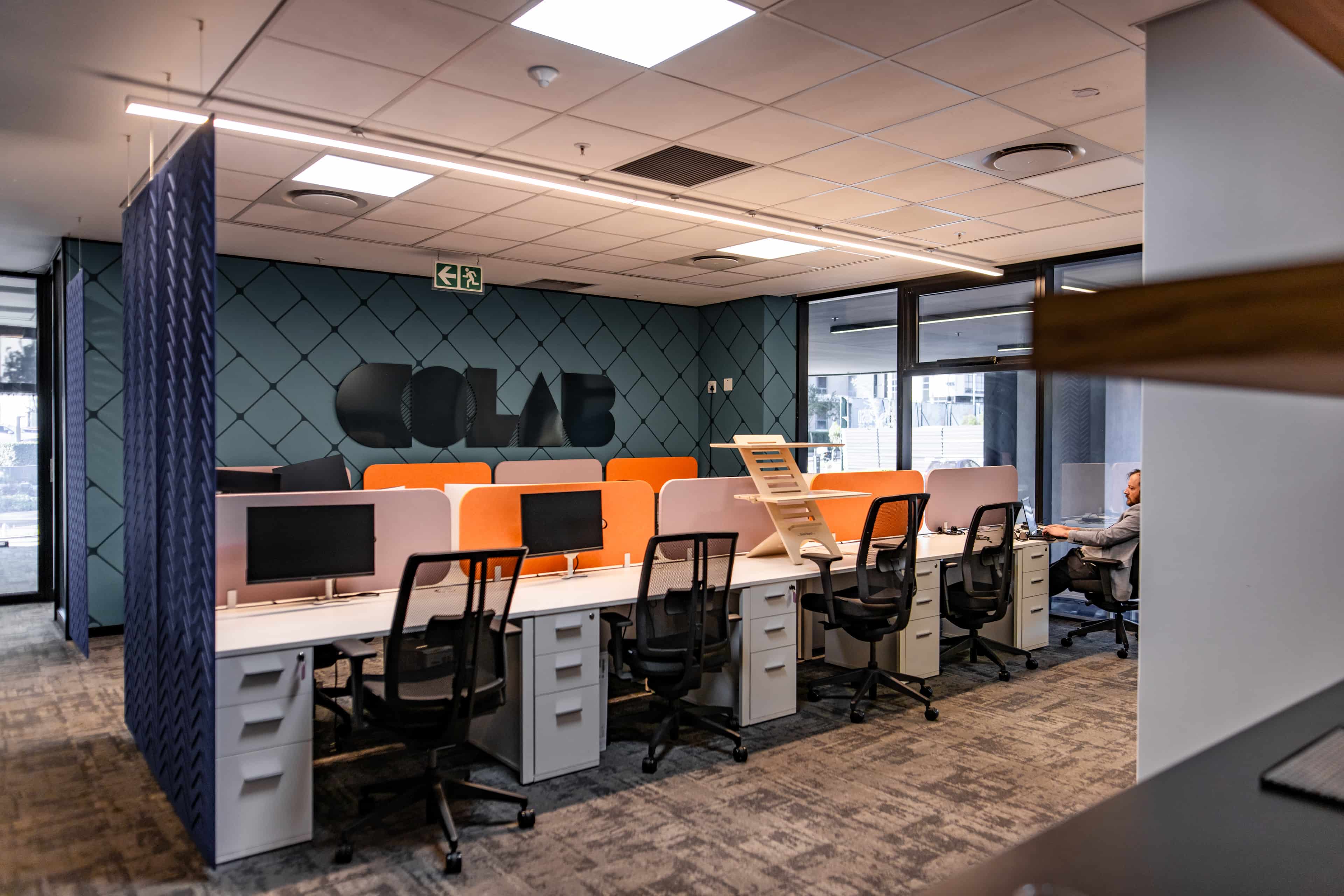 Architectural detail of curved structure